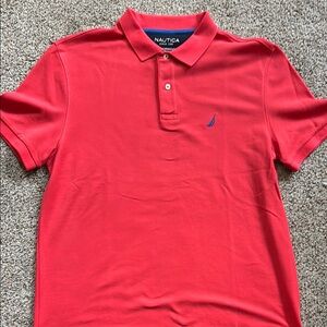 Nautica Men's Red Polo Shirt